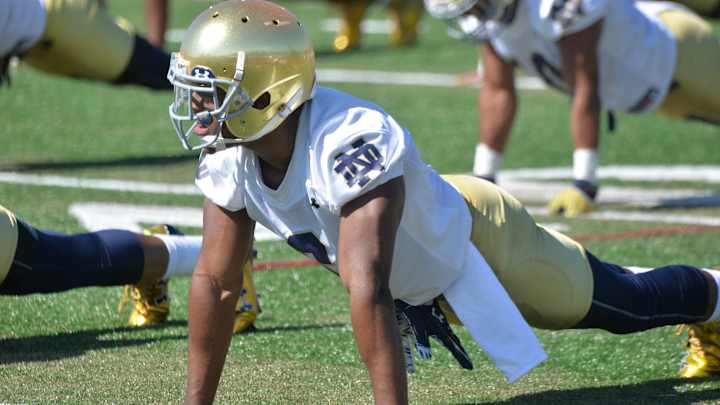 Russell happy to be back at Notre Dame, eager to lead