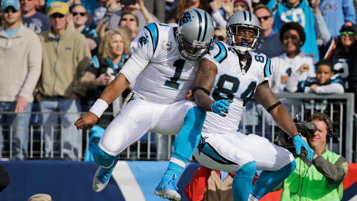 Newton, Panthers offense rolling, celebrating 9-0 start