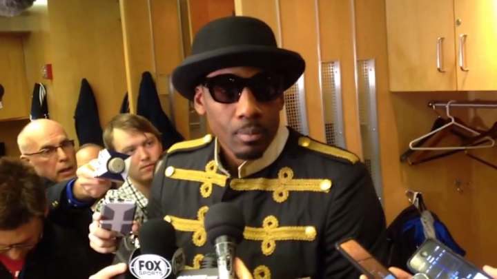 Amar'e Stoudemire says very serious things in a very silly outfit Amar'e Stoudemire says very serious things in a very silly outfit
