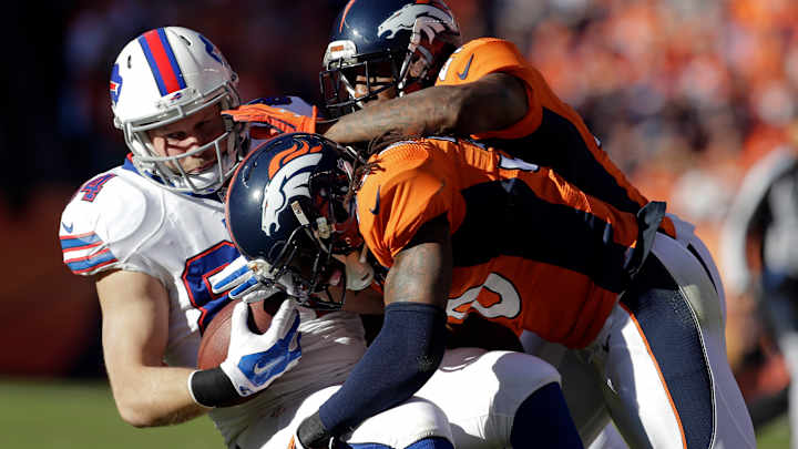 David Bruton Jr. aims to win a starting safety job in '15