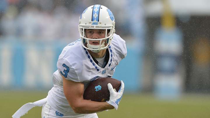 UNC’s Ryan Switzer honors Pitt’s James Conner on cleats UNC’s Ryan Switzer honors Pitt’s James Conner on cleats