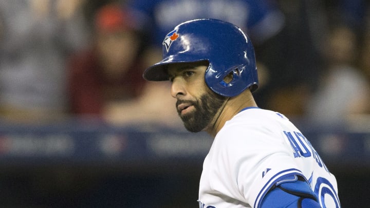Jose Bautista sits with right shoulder strain Jose Bautista sits with right shoulder strain