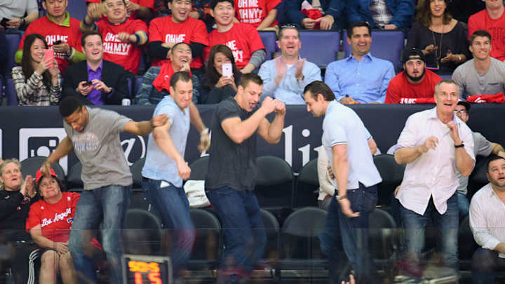 Rob Gronkowski Dances At Clippers Game