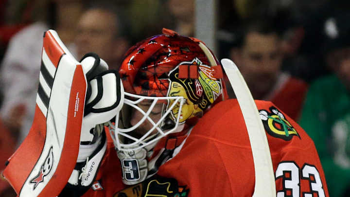 Blackhawks rookie goaltender steals the show in Chicago