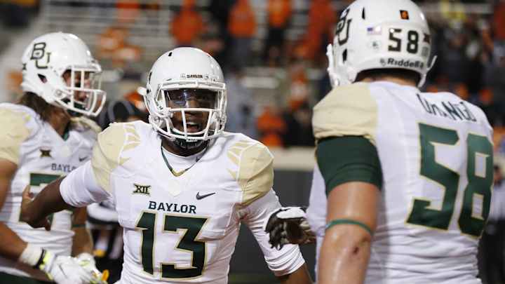 No. 10 Baylor beats No. 4 Oklahoma State 45-35