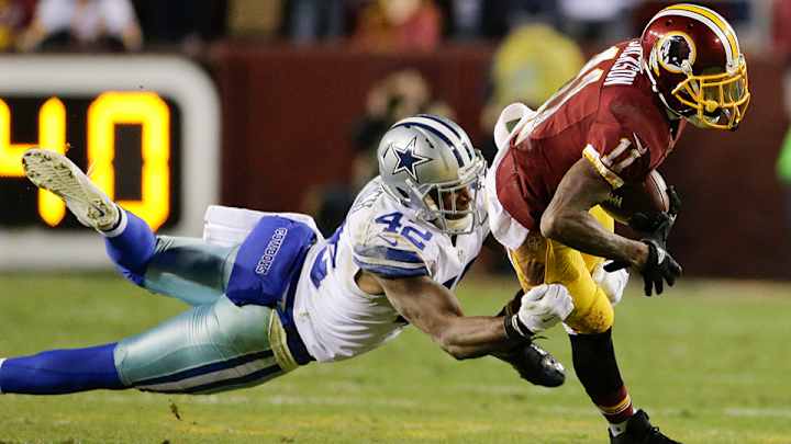 Watch: Redskins’ DeSean Jackson fumbles fourth-quarter punt return