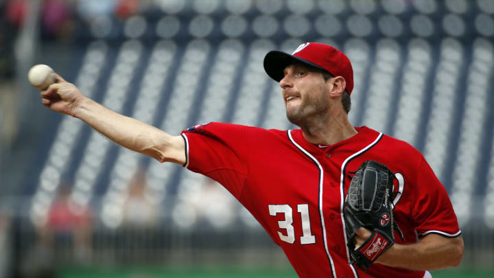 Nationals' Scherzer has no-hitter through 6 against Reds