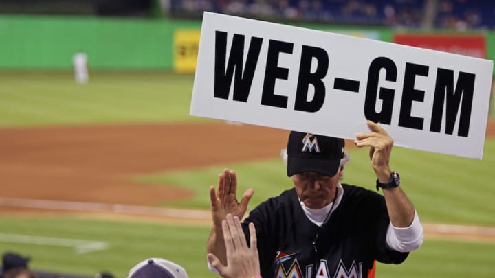 Watch: Marlins' Giancarlo Stanton makes diving catch, double play Watch: Marlins' Giancarlo Stanton makes diving catch, double play