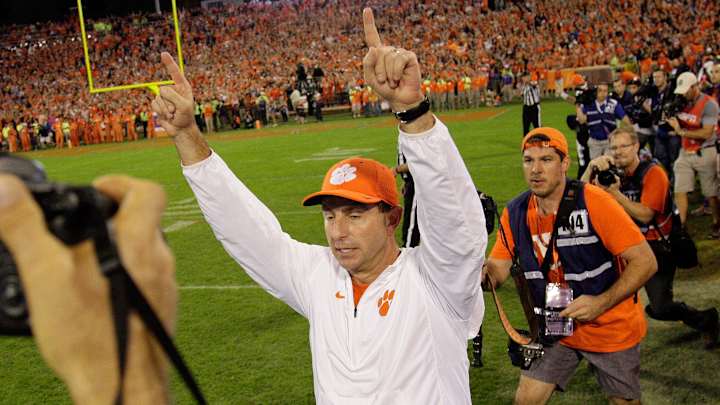 Watch: Dabo Swinney ‘dabs’ after Clemson beats FSU Watch: Dabo Swinney ‘dabs’ after Clemson beats FSU