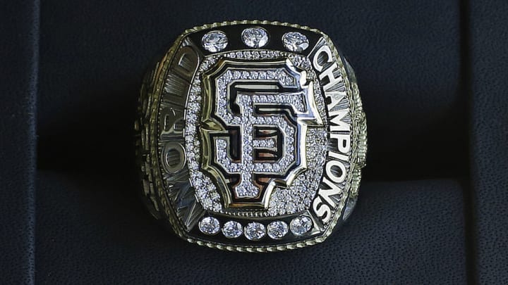 San Francisco Giants receive World Series rings