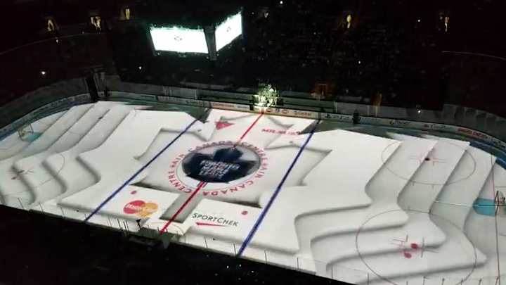 At least the Toronto Maple Leafs have a cool 3D projection system At least the Toronto Maple Leafs have a cool 3D projection system