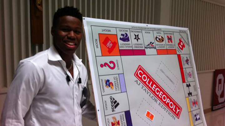 Four-star A.J. Taylor uses Monopoly to announce Wisconsin commitment Four-star A.J. Taylor uses Monopoly to announce Wisconsin commitment