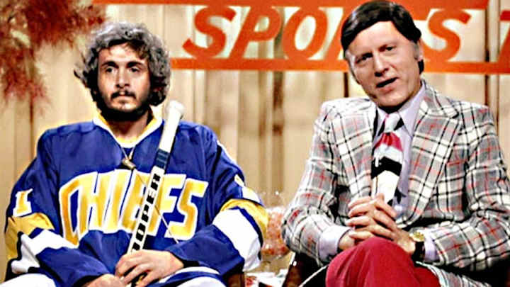 Marc-Andre Fleury channels Denis Lemieux in Slap Shot homage