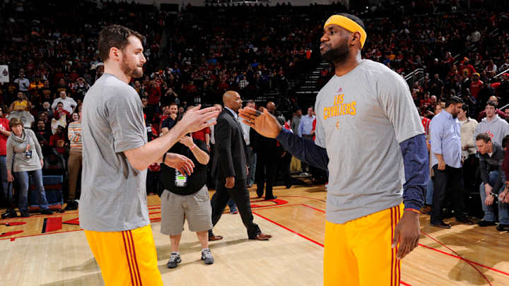 LeBron James jokes Kevin Love should be MVP, laughter ensues LeBron James jokes Kevin Love should be MVP, laughter ensues