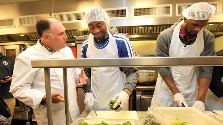 Famous Spanish chef Jose Andres saves Wizards fan from choking