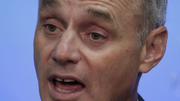 Manfred understands why Brewers, Marlins skipped interviews