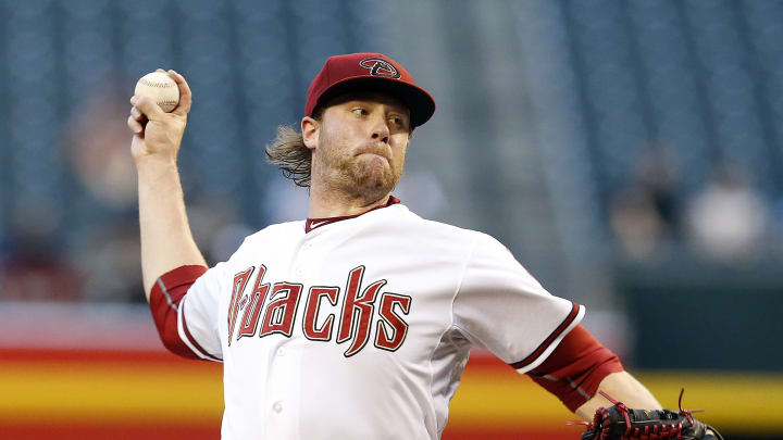 Diamondbacks RHP Archie Bradley hit in face by line drive Diamondbacks RHP Archie Bradley hit in face by line drive