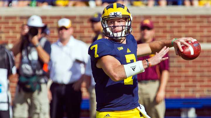 Michigan offensive coordinator: Quarterback job is 'wide open' Michigan offensive coordinator: Quarterback job is 'wide open'