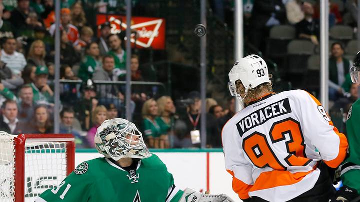 Roussel scores winner as Stars beat Flyers 3-1 Roussel scores winner as Stars beat Flyers 3-1