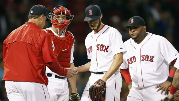 Farrell filling in as Boston's pitching coach for a bit