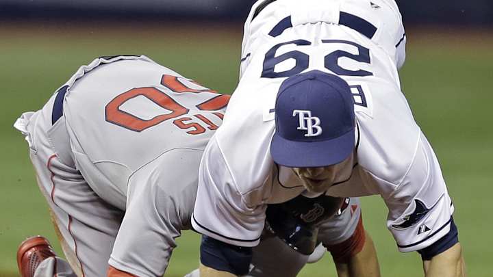 Rookie Betts injured in Rays' 1-0 loss to Red Sox Rookie Betts injured in Rays' 1-0 loss to Red Sox