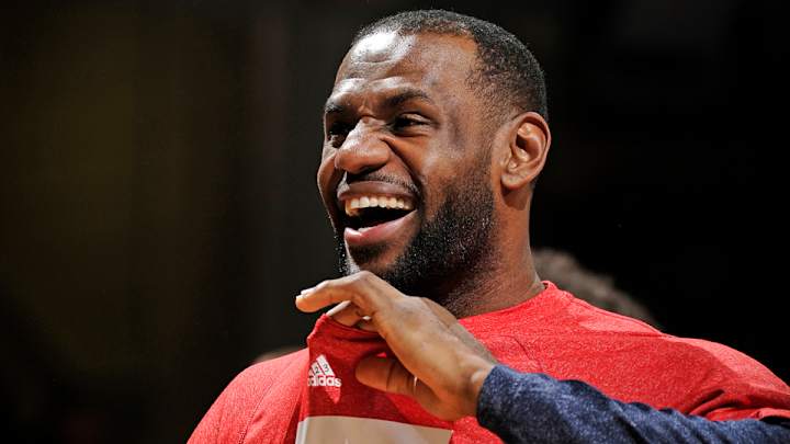 Watch: LeBron James dances to celebrate Kyrie Irving's 55 points