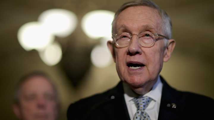 Sen. Harry Reid says he loves to watch the Redskins lose