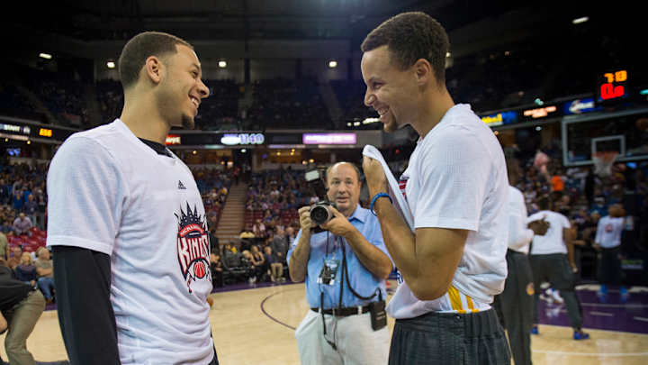 Watch: Stephen, Seth Curry were knockdown shooters even as kids