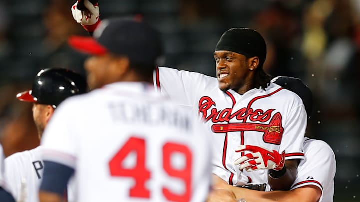 Maybin's 9th-inning single helps Braves beat Scherzer 2-1