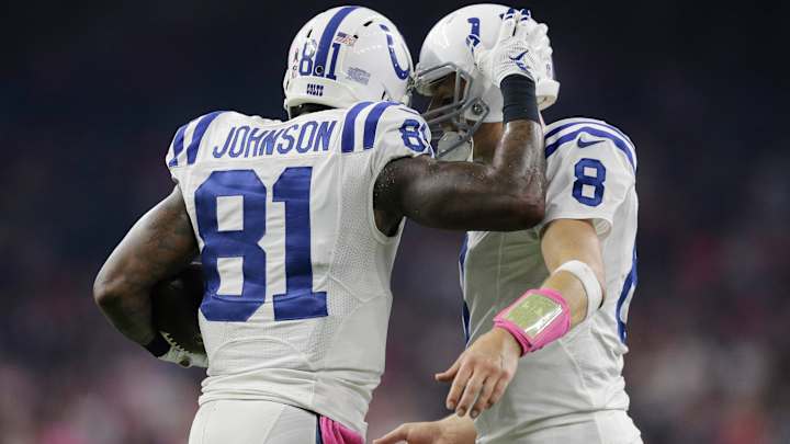 Johnson has 2 TD receptions, leads Colts over Texans 27-20