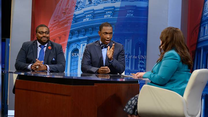 Comedian Jay Pharoah imitates NFL Hall of Famer Shannon Sharpe Comedian Jay Pharoah imitates NFL Hall of Famer Shannon Sharpe