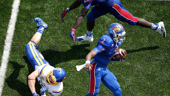 Kansas quarterback's gaffe proves costly in opening loss
