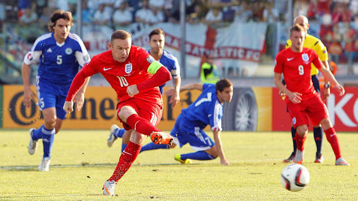 Watch: Wayne Rooney ties Sir Bobby Charlton’s England goal record