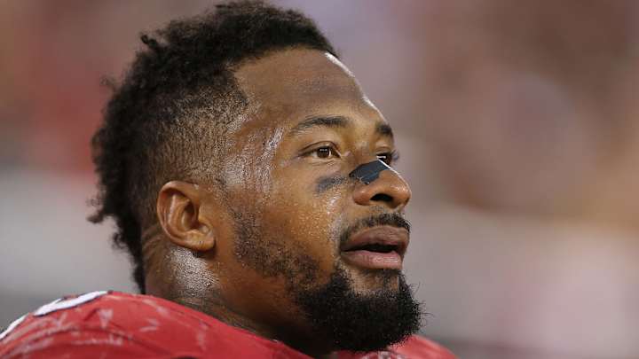 Darnell Dockett recruiting Braxton Miller for Florida State on Twitter