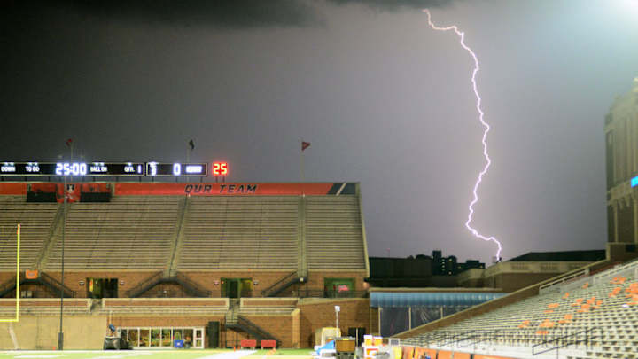 Lightning causes Friday's Illinois-Kent State game to be moved to Saturday