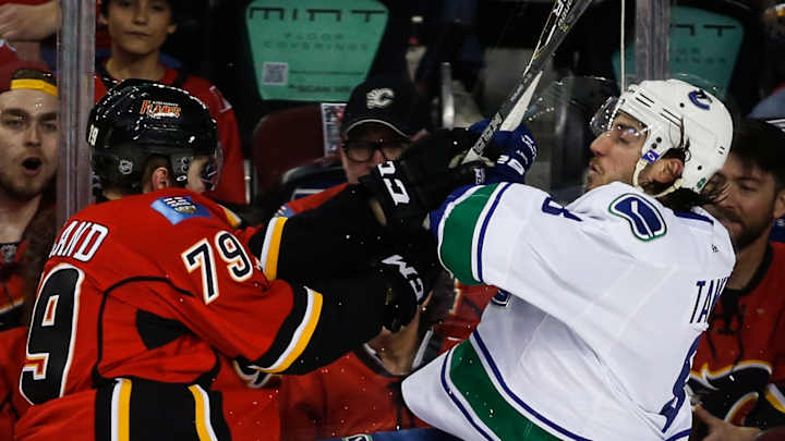 Brodie, Bennett lead Flames past Canucks 4-2 in Game 3