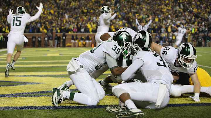 Michigan State–Michigan finish leads 2015’s most-tweeted moments