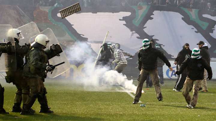 Greek soccer matches suspended indefinitely due to violence