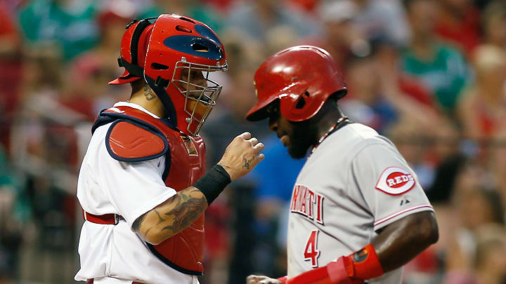 Molina, feeling ill, replaced by pinch hitter in 5th inning