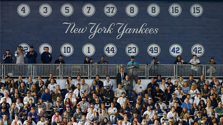 Yankees only have four jersey numbers available at spring training Yankees only have four jersey numbers available at spring training