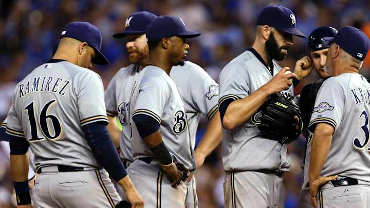 Blanton picks up first win in 2 years, KC beats Brewers 10-2