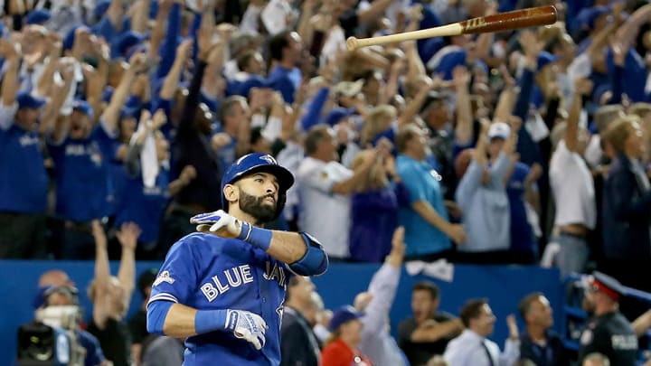 Watch: Jose Bautista hits massive three-run homer, benches clear Watch: Jose Bautista hits massive three-run homer, benches clear