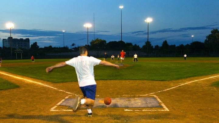 Watch: Kickball player makes acrobatic defensive play