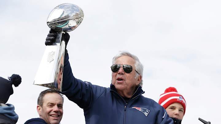 Kid on Patriots' Super Bowl parade float goes shirtless Kid on Patriots' Super Bowl parade float goes shirtless