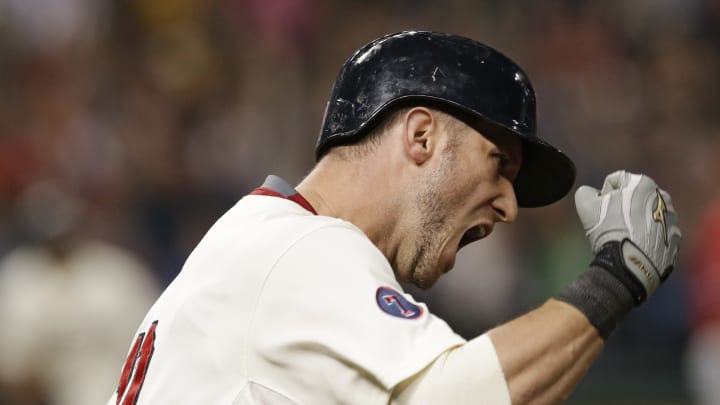 Gomes' grand slam caps big inning as Indians beat Angels 8-3