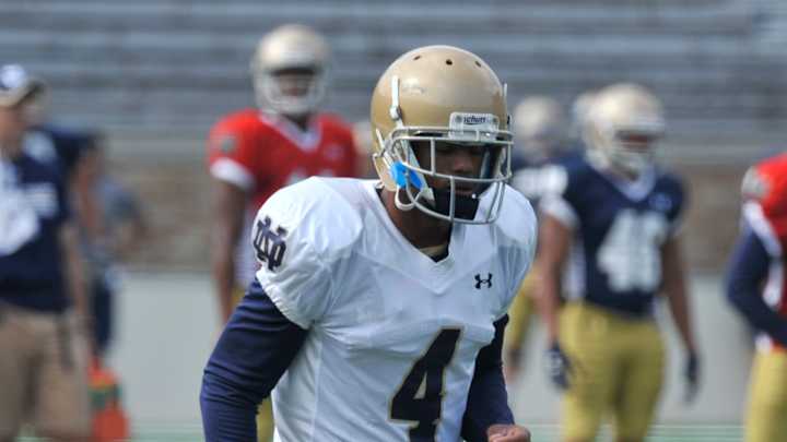 Ex-Notre Dame player Hardy makes it official: He's a Falcon