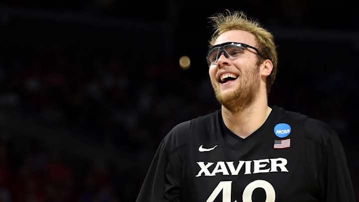 Xavier center Matt Stainbrook joined the track & field team