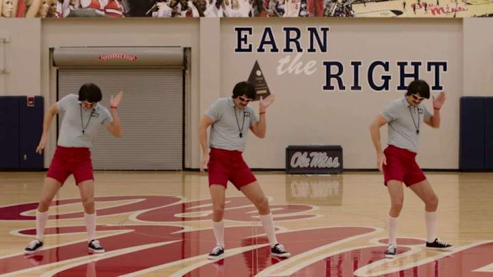 Ole Miss coach Andy Kennedy shows off his Whip, Nae Nae dances