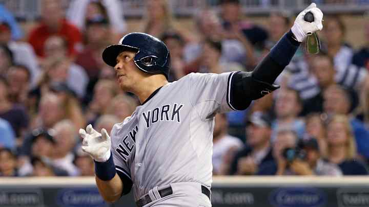 Rodriguez hits 3 homers, Yankees rally past Perkins, Twins