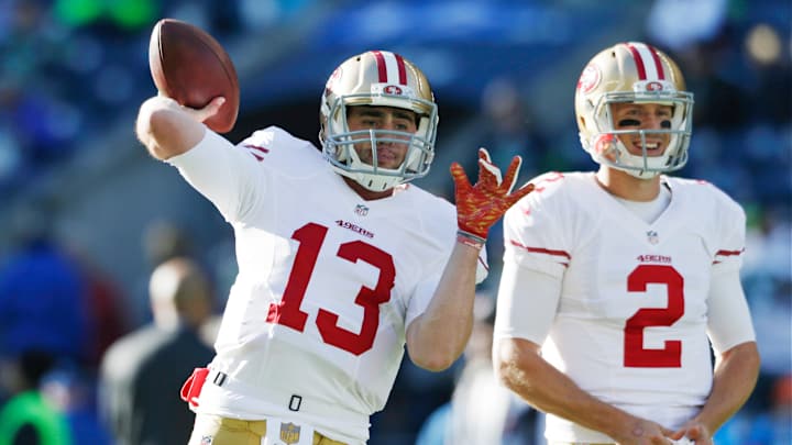 Rookie 49ers QB Dylan Thompson prepares in case he's needed